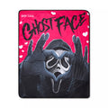 Ghost Face With Love Fleece Blanket