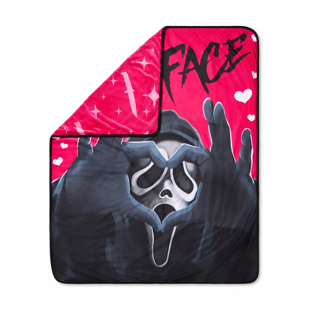 Ghost Face With Love Fleece Blanket