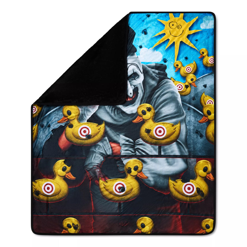 Art the Clown Ducks Fleece Blanket - Terrifier