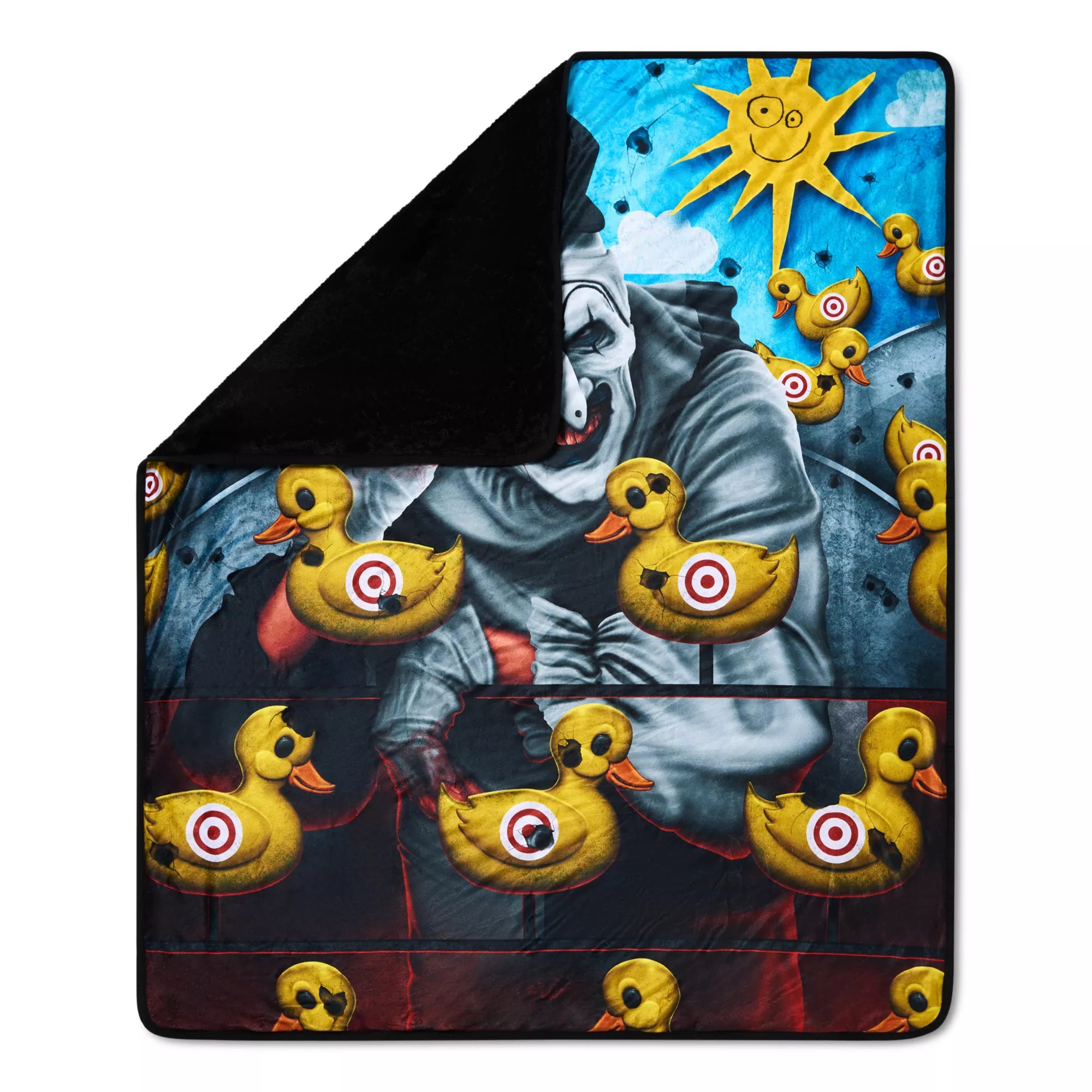 Art the Clown Ducks Fleece Blanket - Terrifier