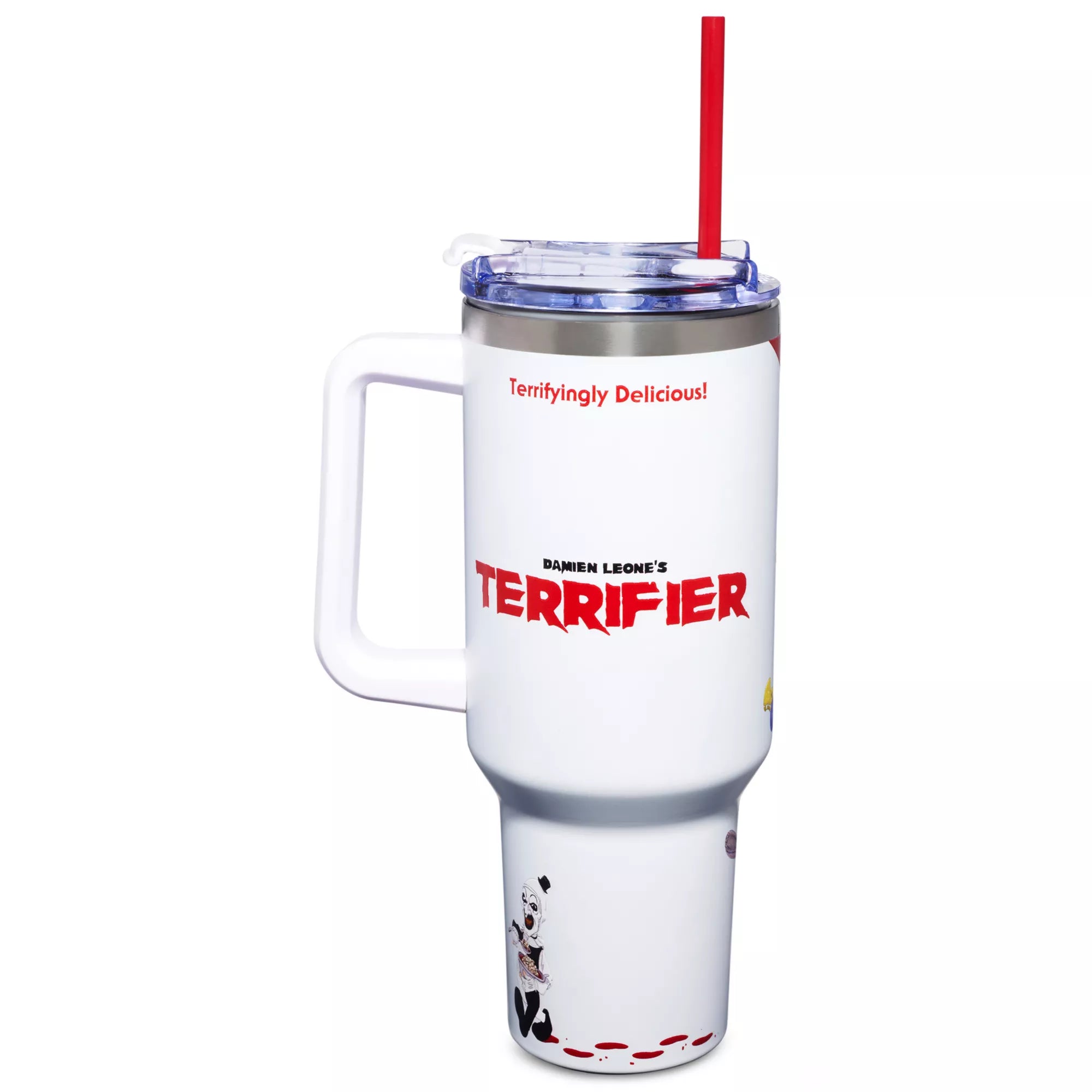 Art Crispies Travel Tumbler with Straw 40 oz. - Terrifier