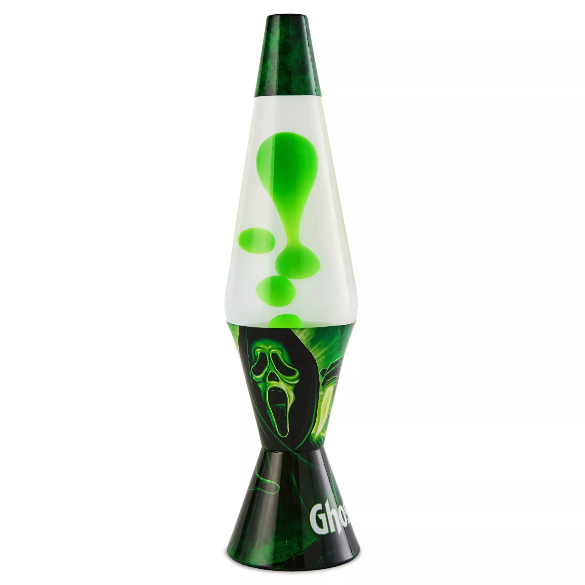 Ghost Face 17 Inch Lava Lamp Green
