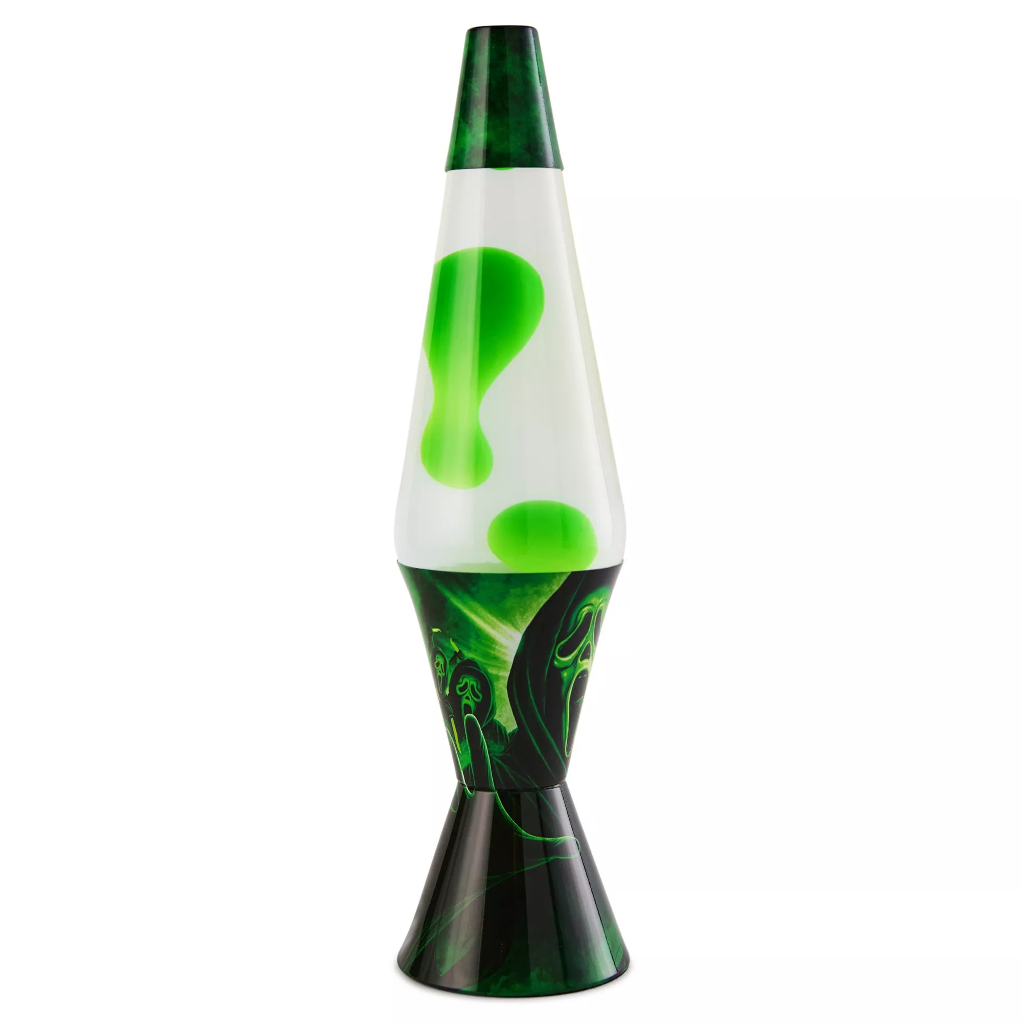 Ghost Face 17 Inch Lava Lamp Green