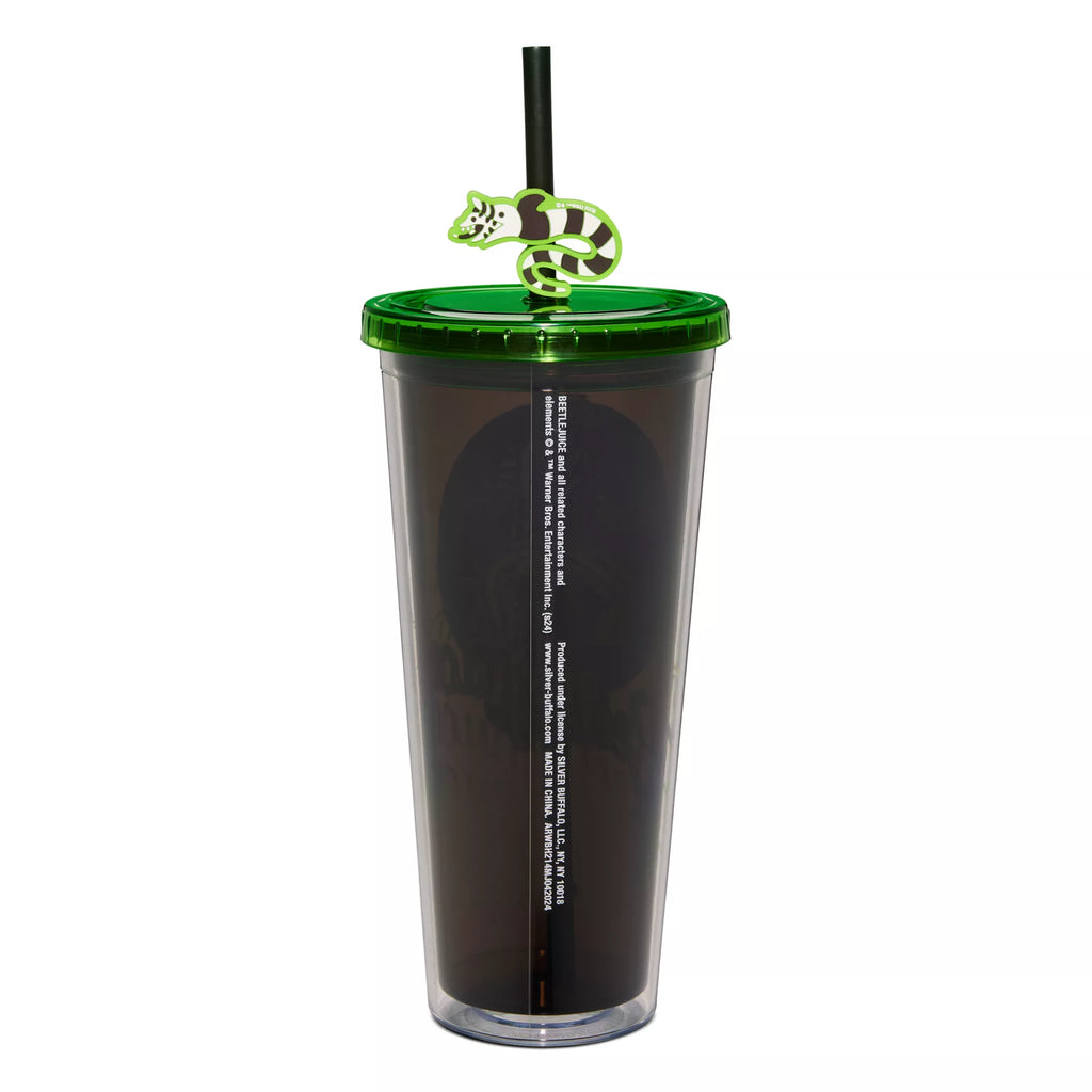 Beetlejuice Cup with Sandworm Straw Topper - 24 oz.