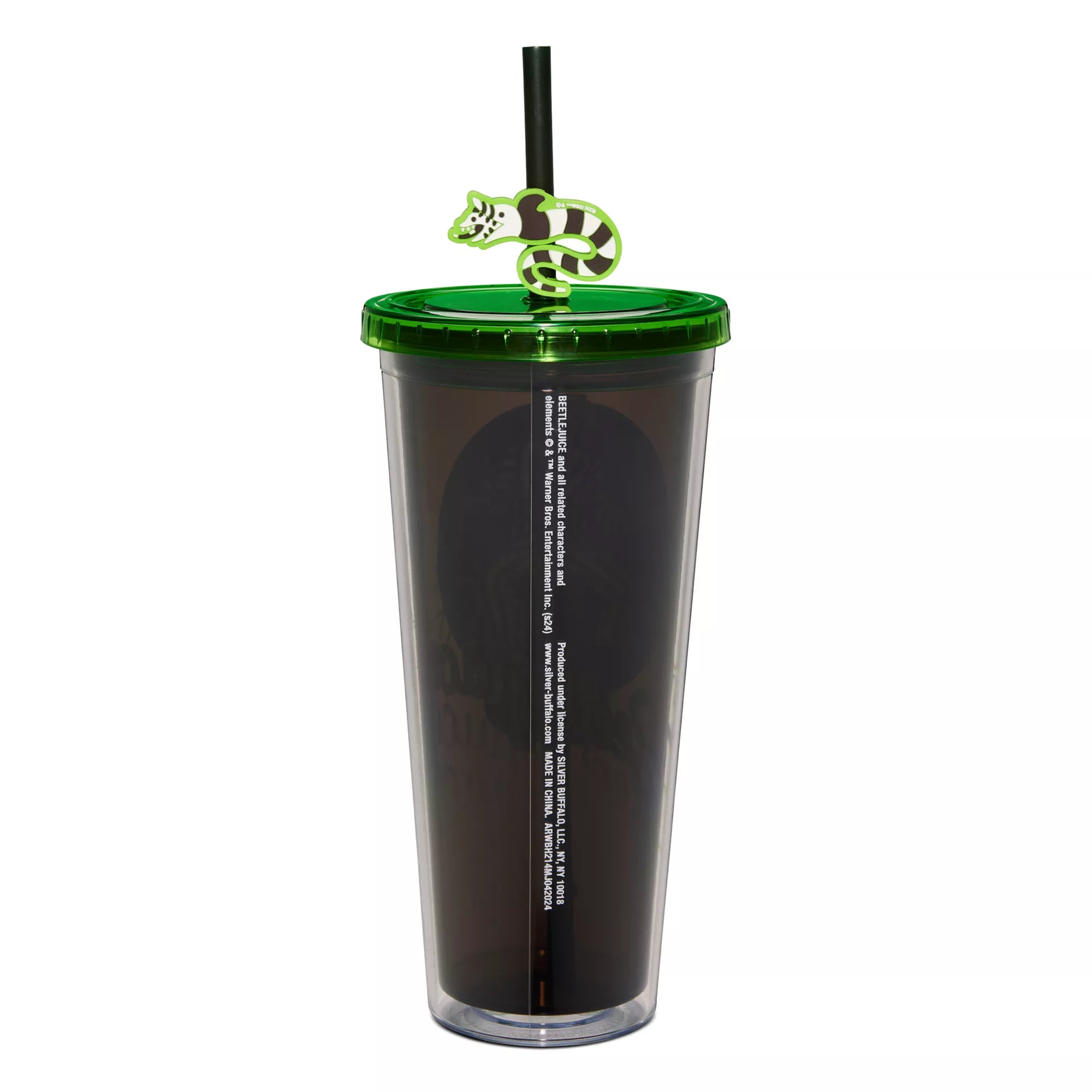 Beetlejuice Cup with Sandworm Straw Topper - 24 oz.