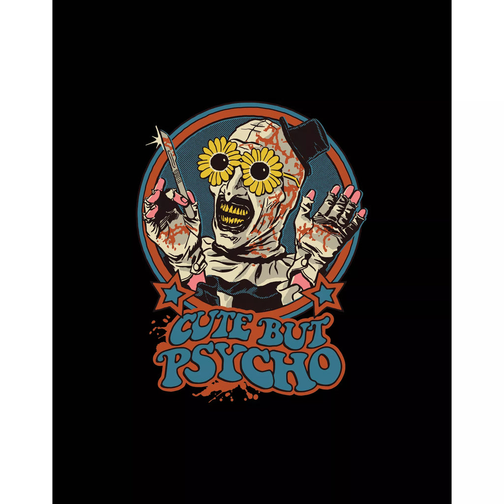 Terrifier Art the Clown Cute but Psycho T Shirt