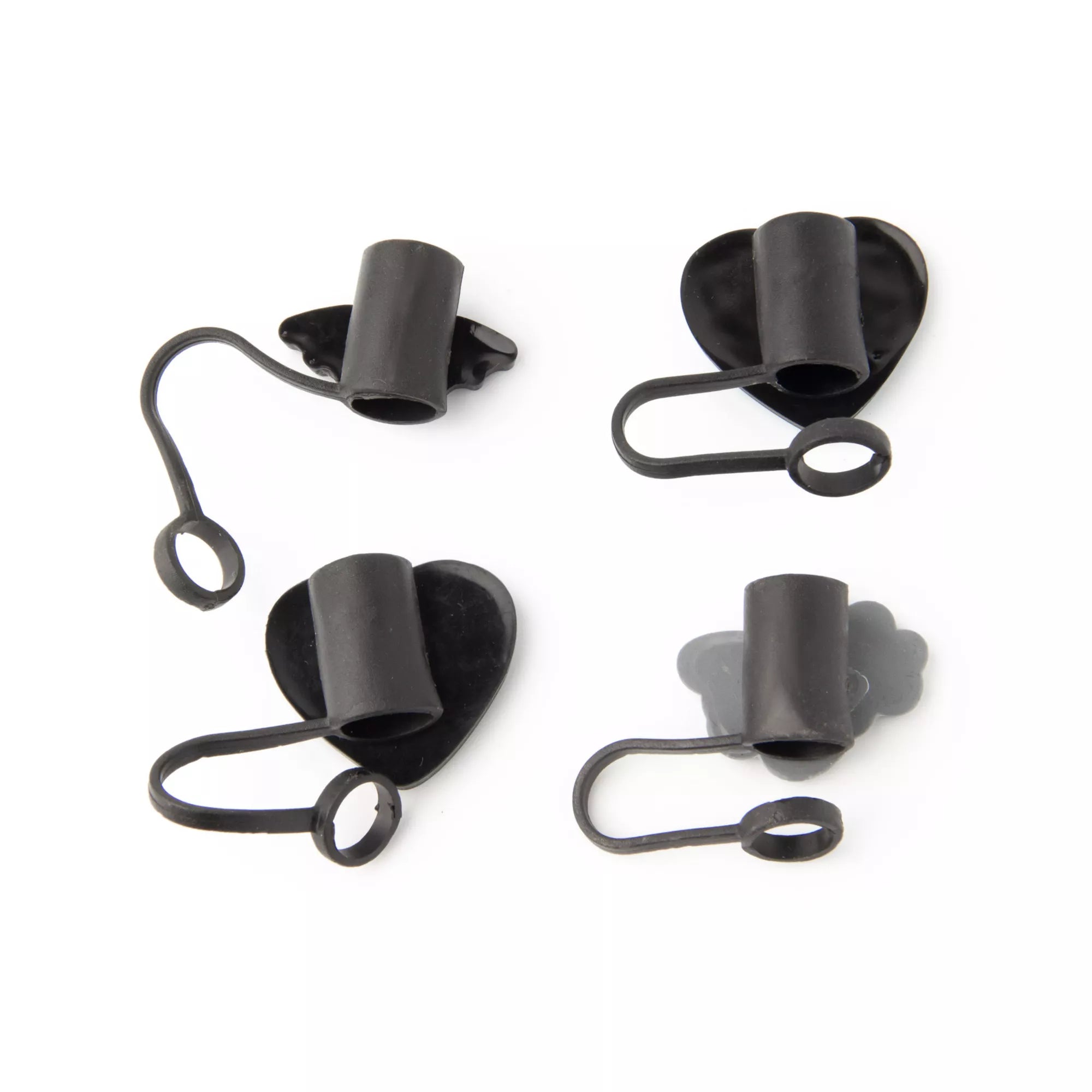 Multi-Pack Gothic Heart Straw Toppers - 4 Pack