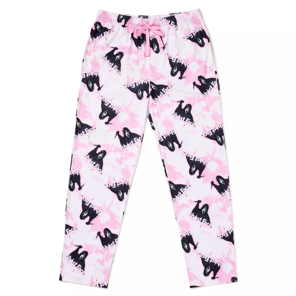 Ghost Face Pink Tie-Dye Lounge Pants
