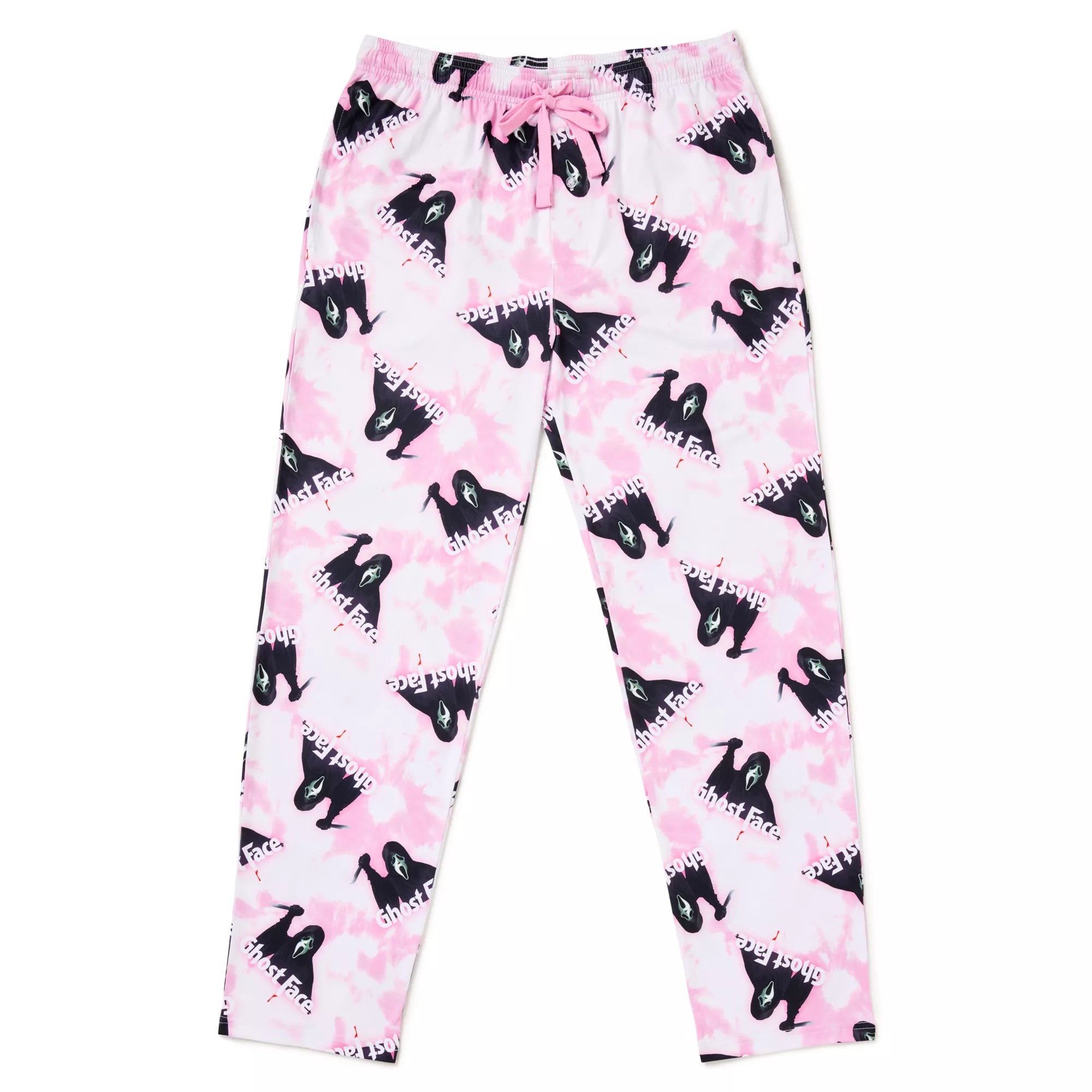 Ghost Face Pink Tie-Dye Lounge Pants
