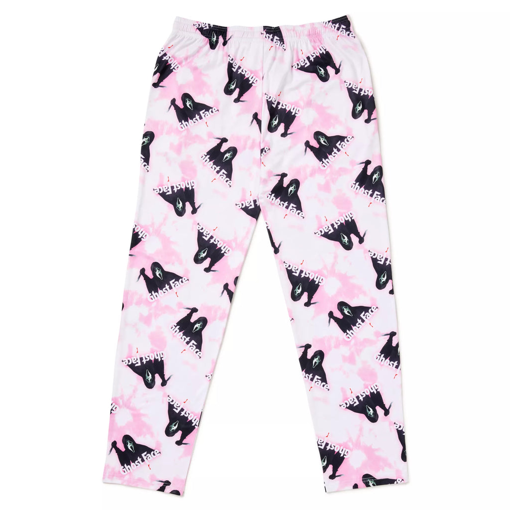 Ghost Face Pink Tie-Dye Lounge Pants