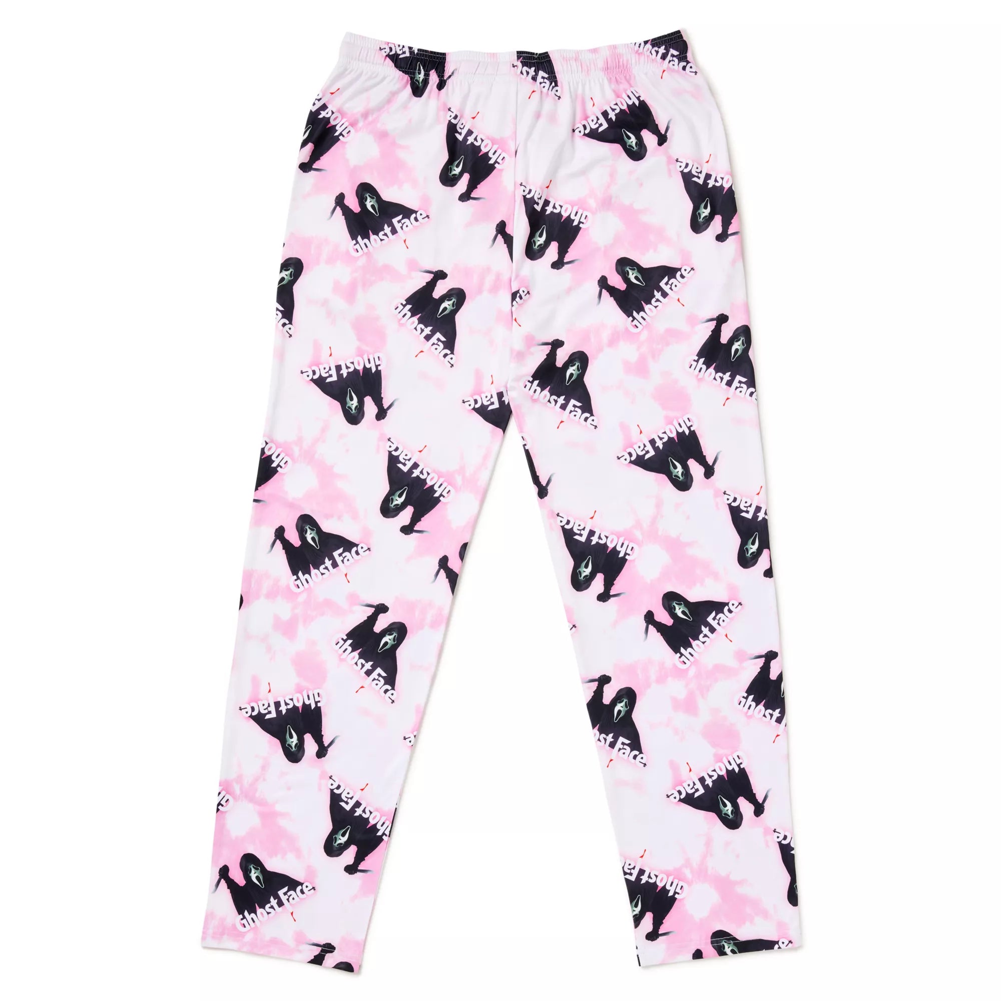 Ghost Face Pink Tie-Dye Lounge Pants
