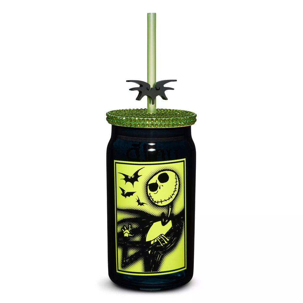 Your Worst Nightmare Rhinestone Glass with Straw 15 oz. - The Nightmare Before Christmas