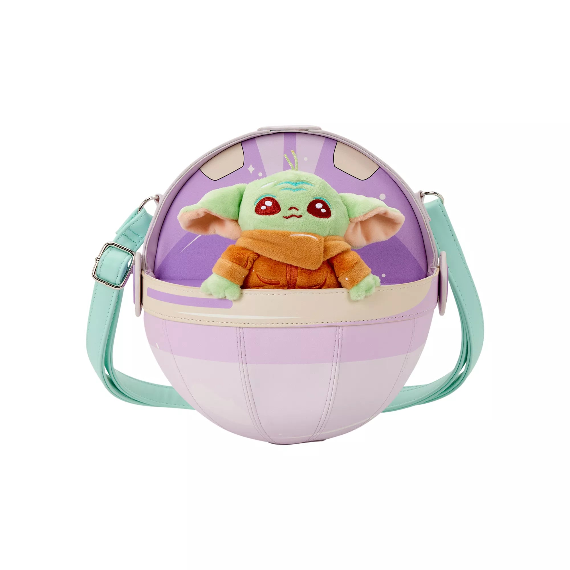 Loungefly Grogu Hover Pram Plush Crossbody Bags - The Mandalorian