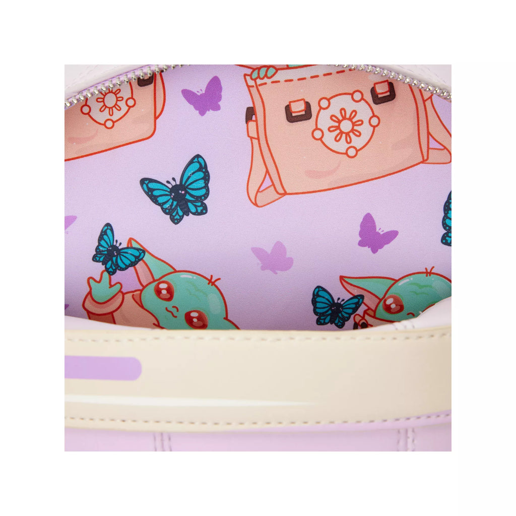 Loungefly Grogu Hover Pram Plush Crossbody Bags - The Mandalorian