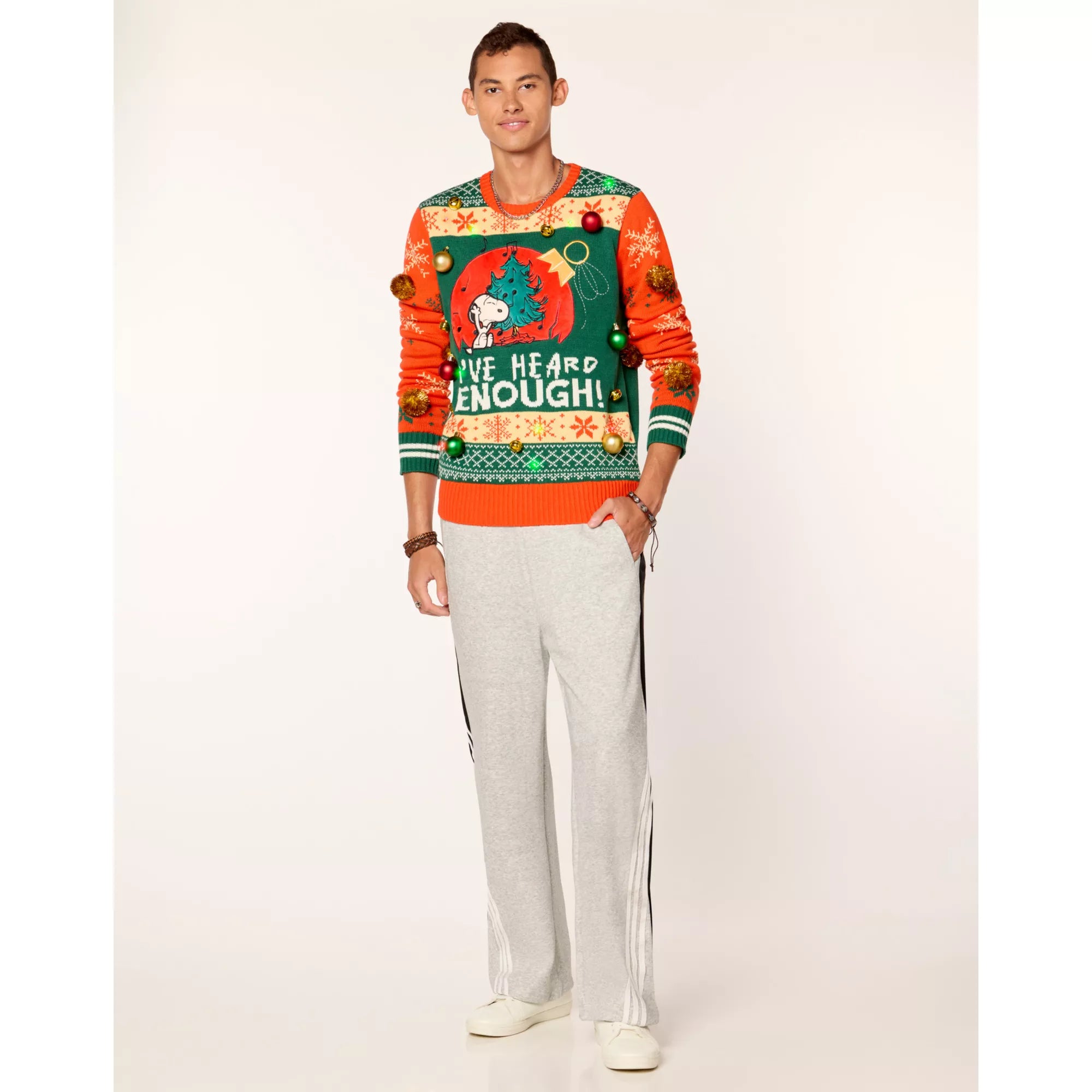 Light-Up Snoopy I've Heard Enough Christmas Sweater - The Peanuts