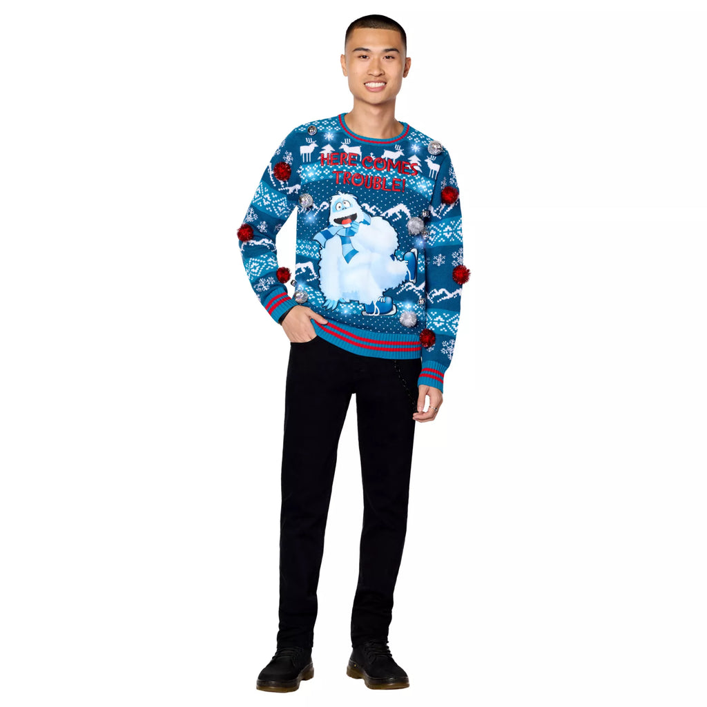 Bumble Here Comes Trouble Christmas Sweater - Rudolph the Red Nosed Reindeer