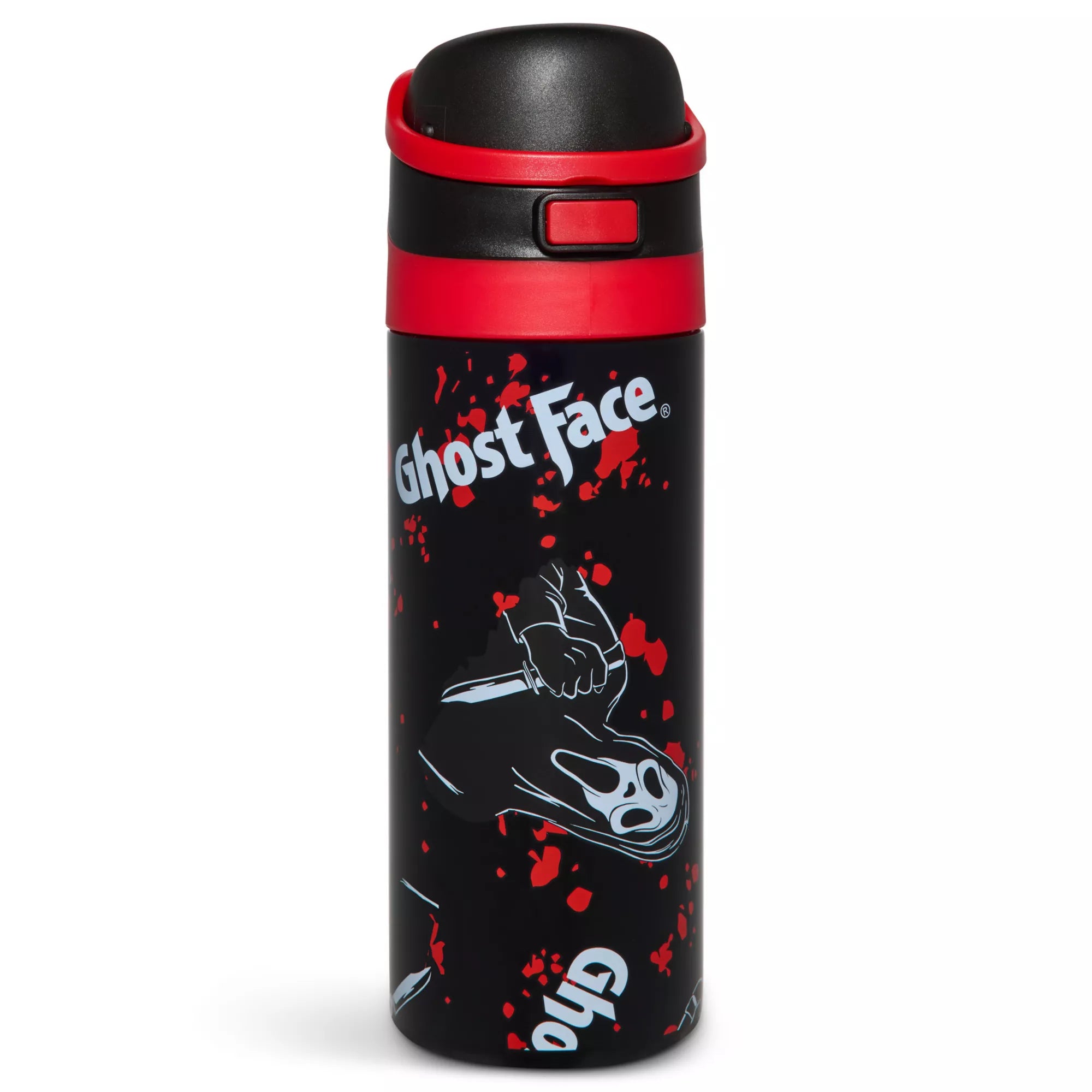 Ghost Face Flip Top Water Bottle - 24 oz.