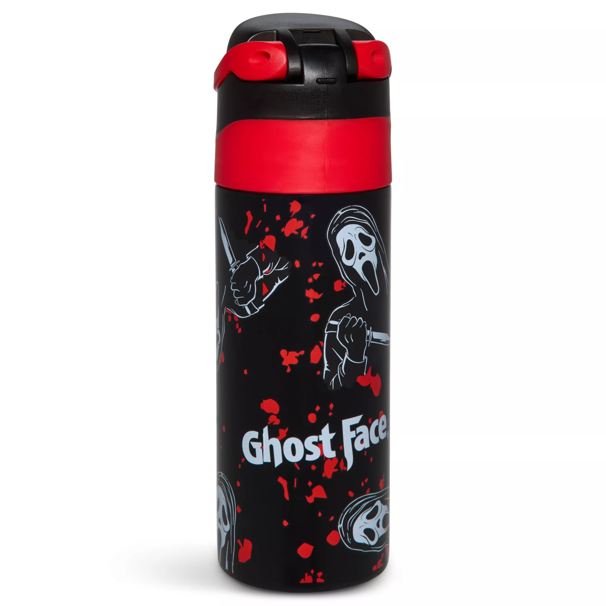Ghost Face Flip Top Water Bottle - 24 oz.