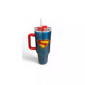 Superman 2025 Logo Travel Tumbler with Straw - 40 oz.