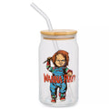 Chucky Wanna Play Glass Cup with Straw - 26 oz.
