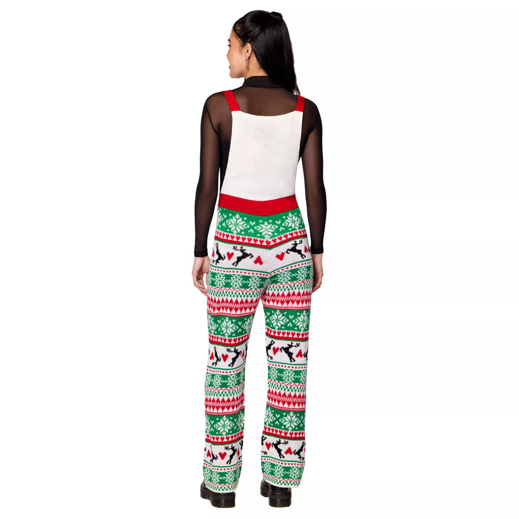 Adult Wreath Christmas Overalls