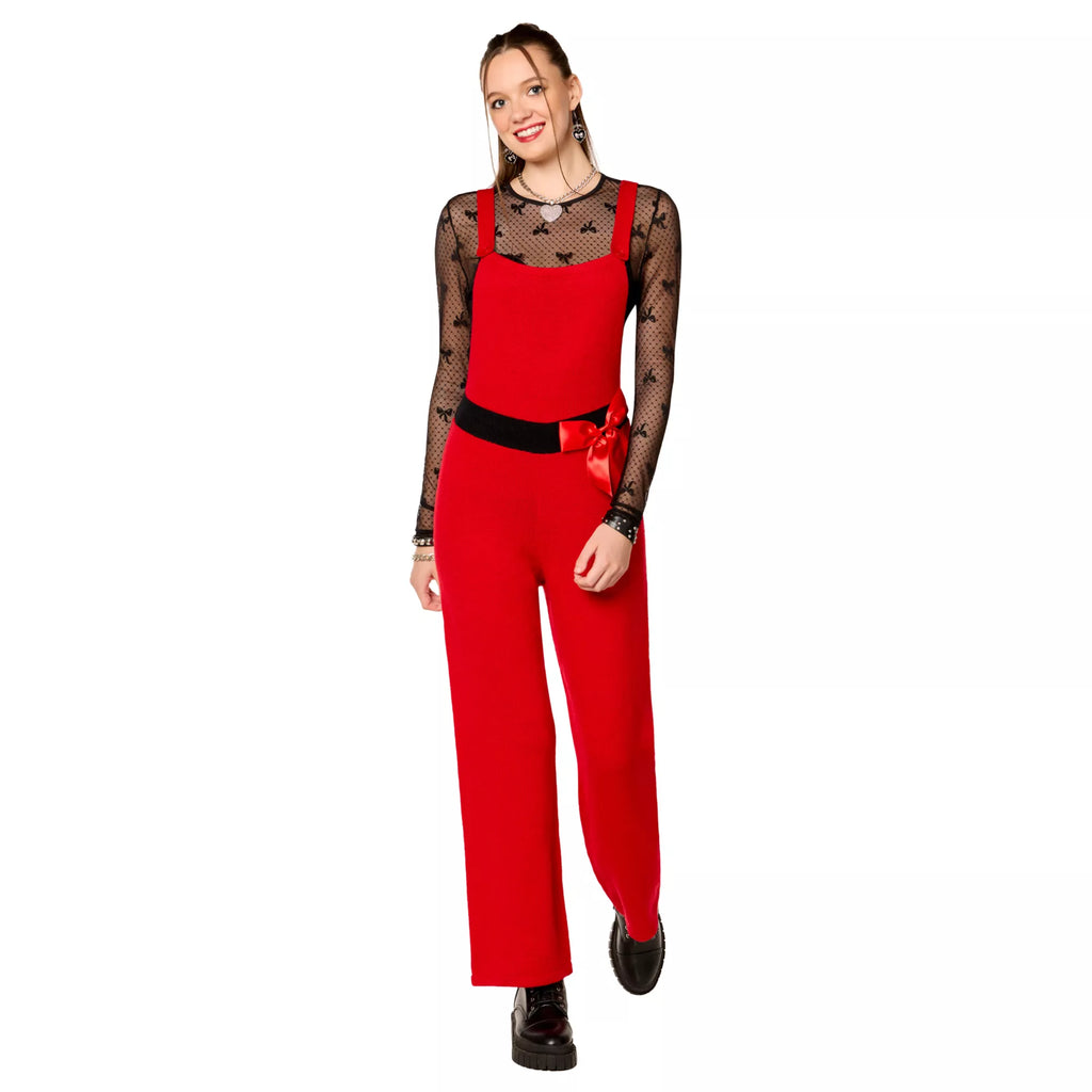 Adult Red Santa Christmas Overalls