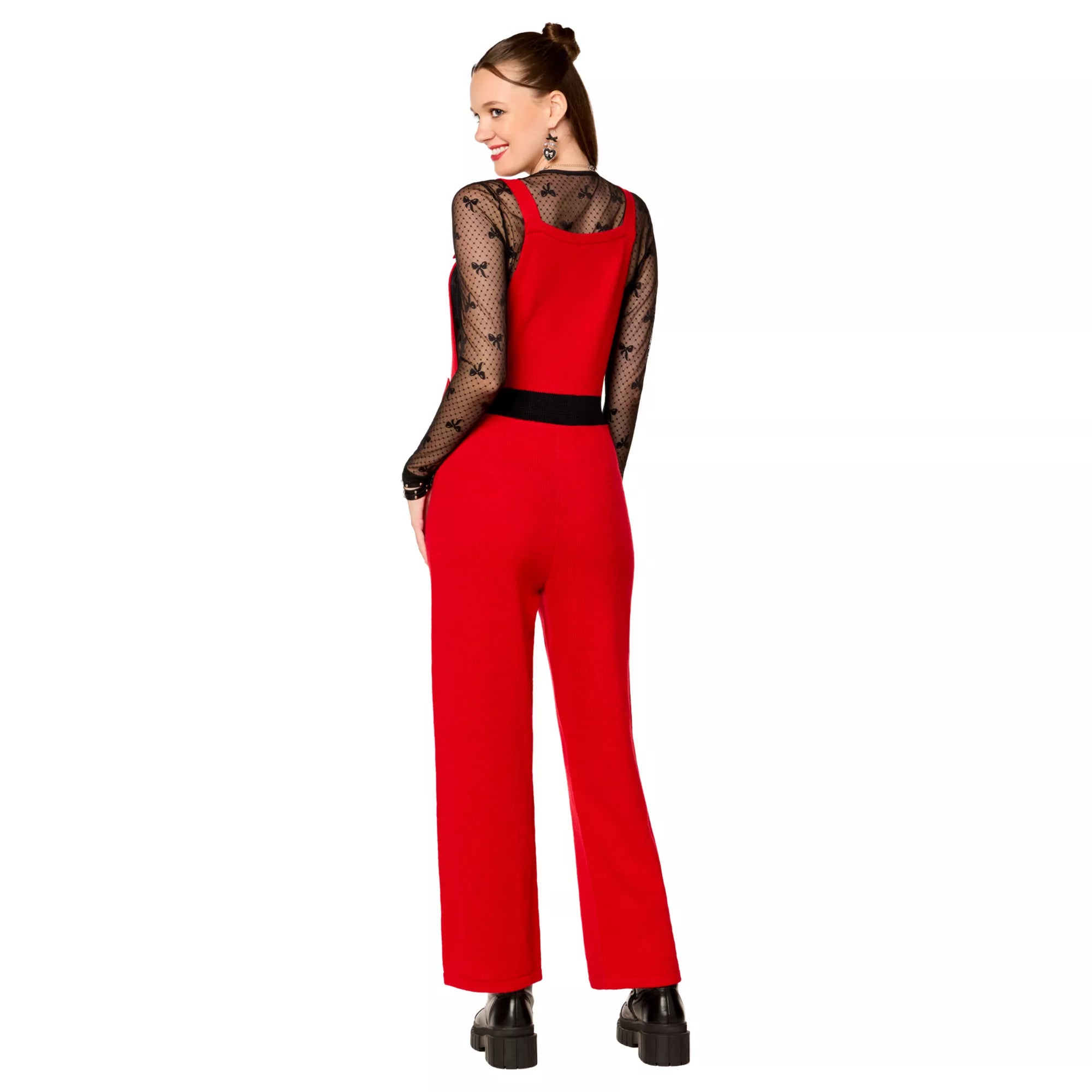 Adult Red Santa Christmas Overalls