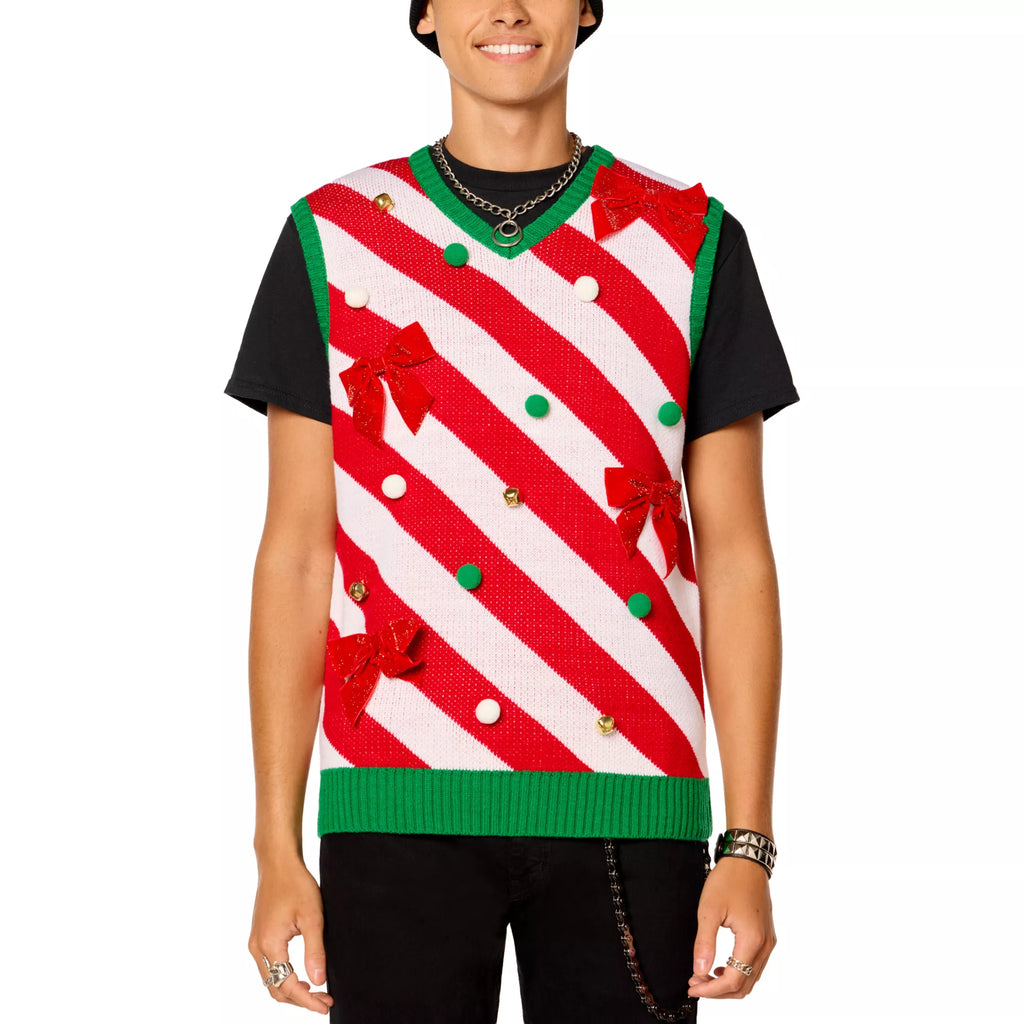 Bow and Bell Christmas Sweater Vest