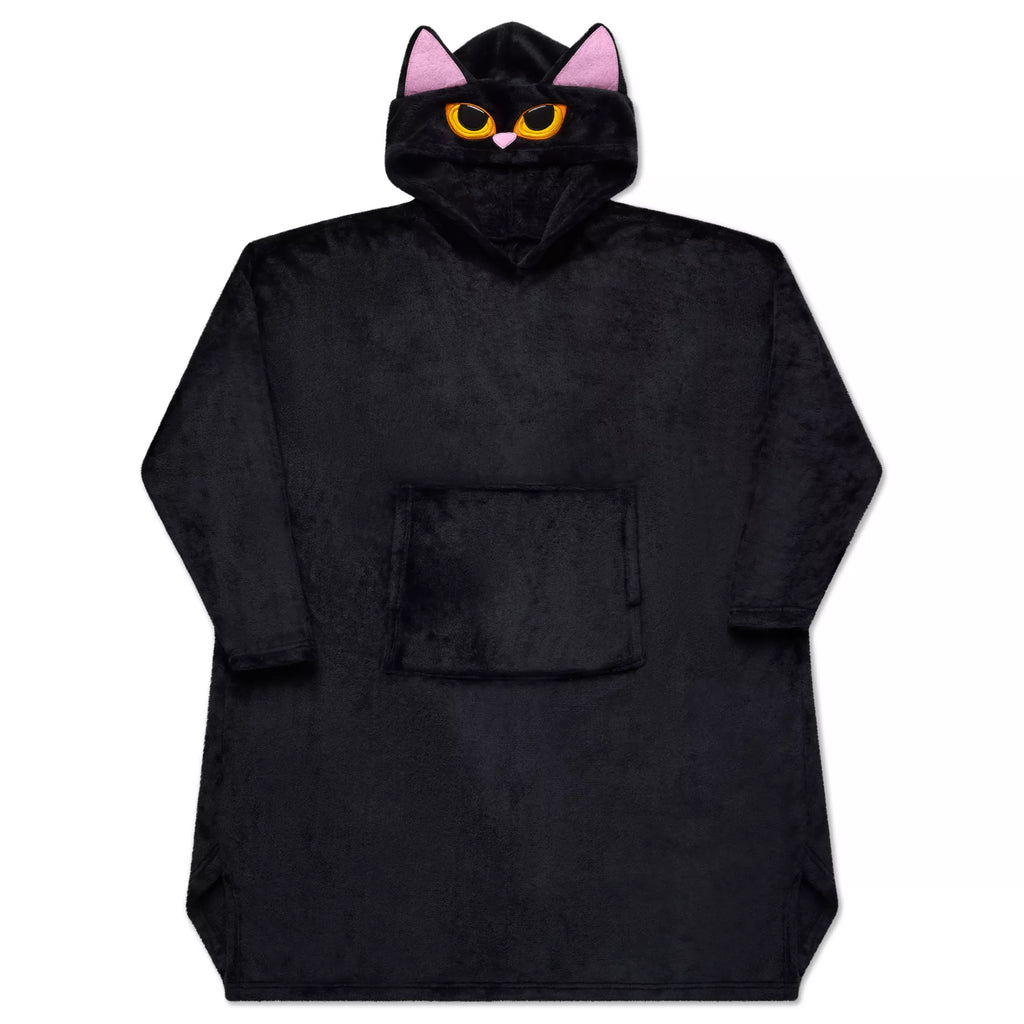 Black Cat Wearable Fleece Blanket