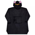 Black Cat Wearable Fleece Blanket