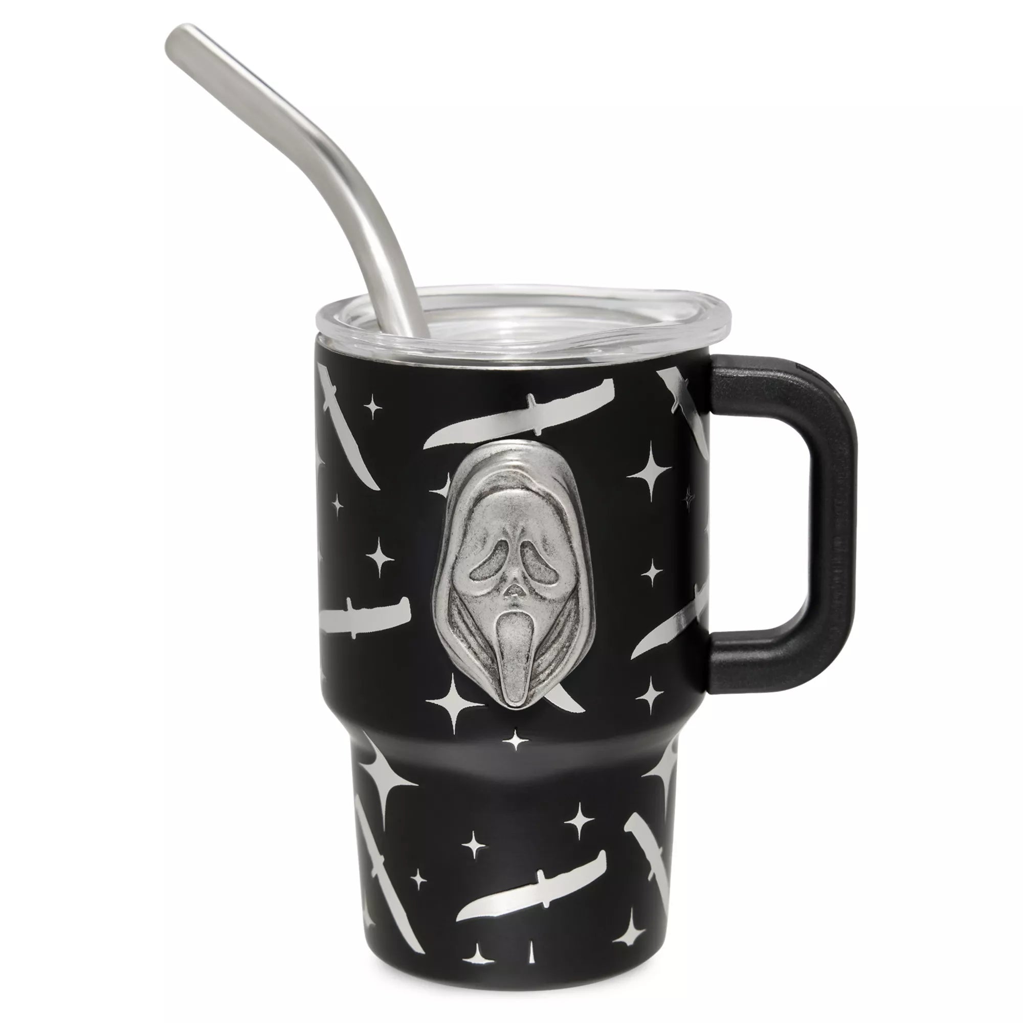 Ghost Face 3D Mini Tumbler with Straw - 3 oz.