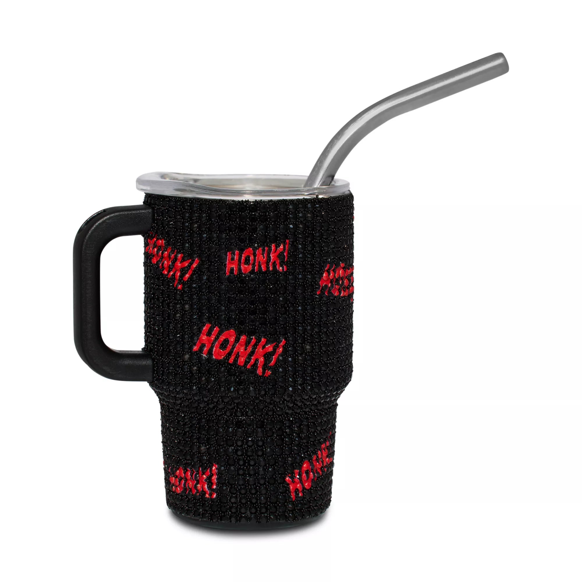 Art the Clown Rhinestone Mini Travel Tumbler with Straw 3 oz. - Terrifier