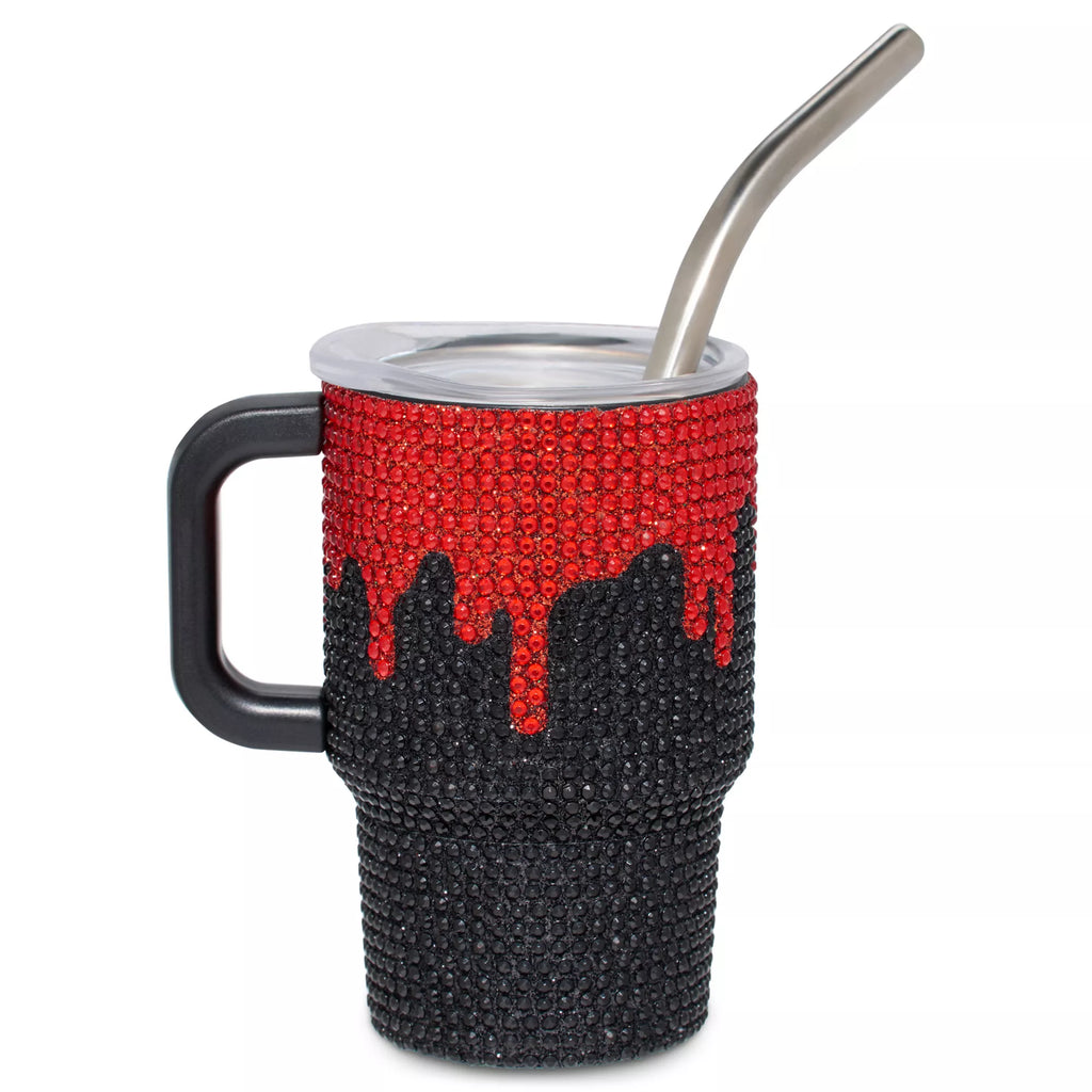 Blood Drip Rhinestone Mini Travel Tumbler with Straw - 3 oz.