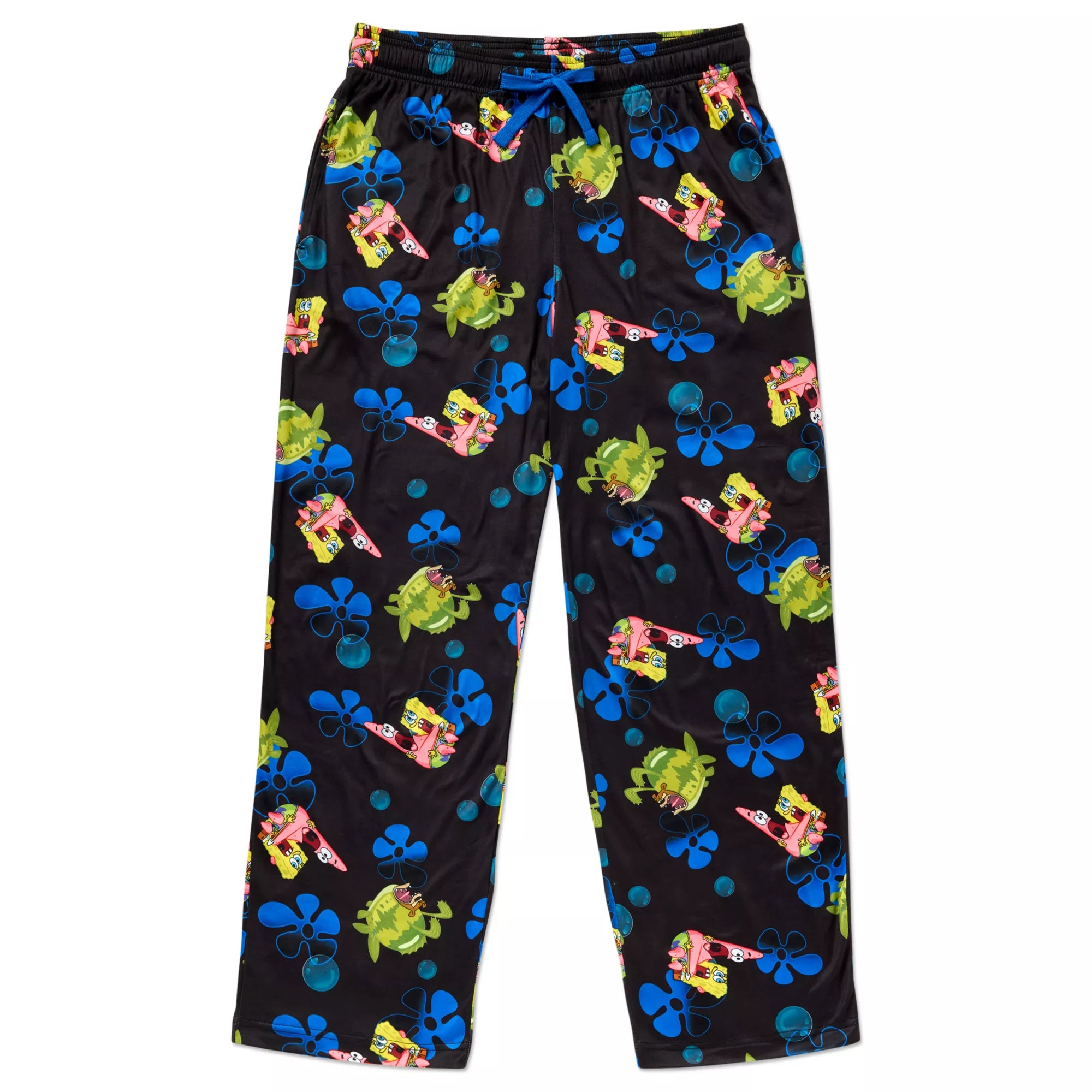 SpongeBob SquarePants Sea Bear Blue Flower Lounge Pants