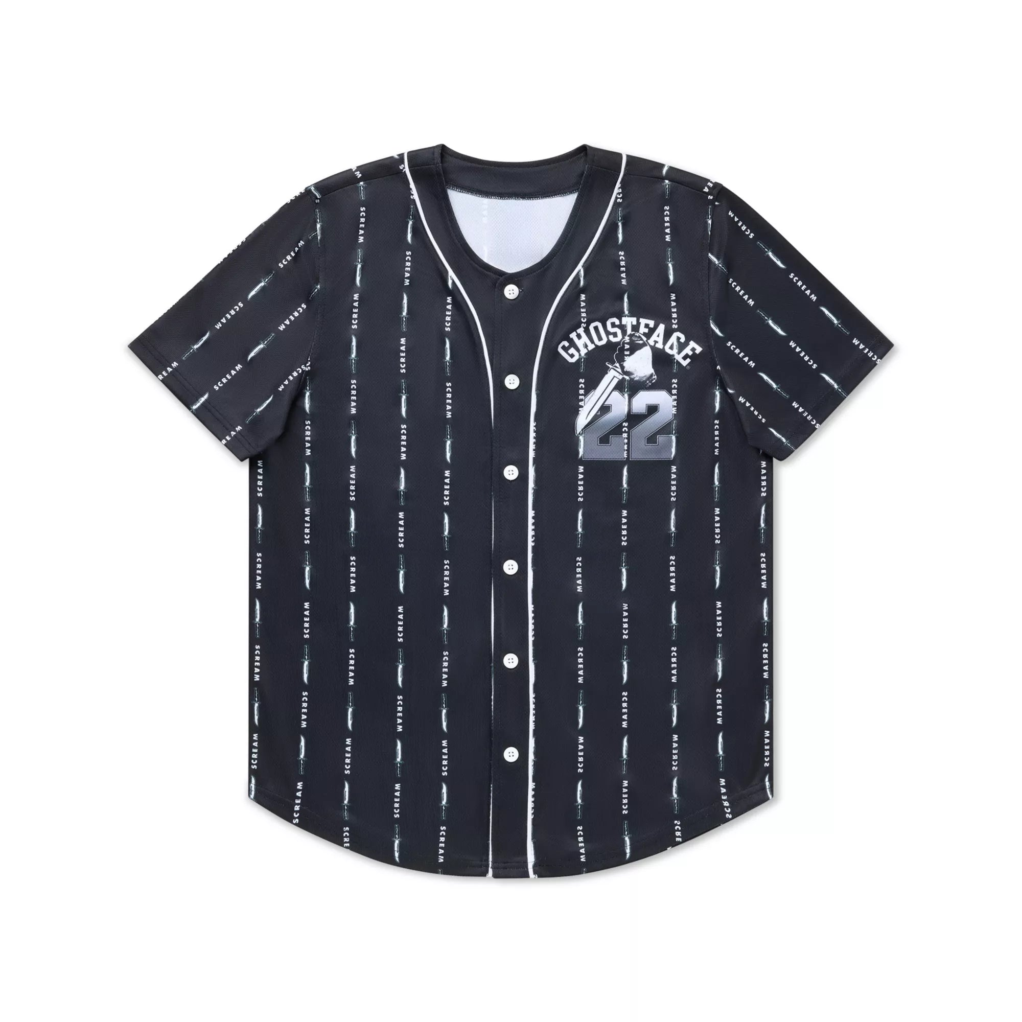 Ghost Face x Scream Baseball Jersey