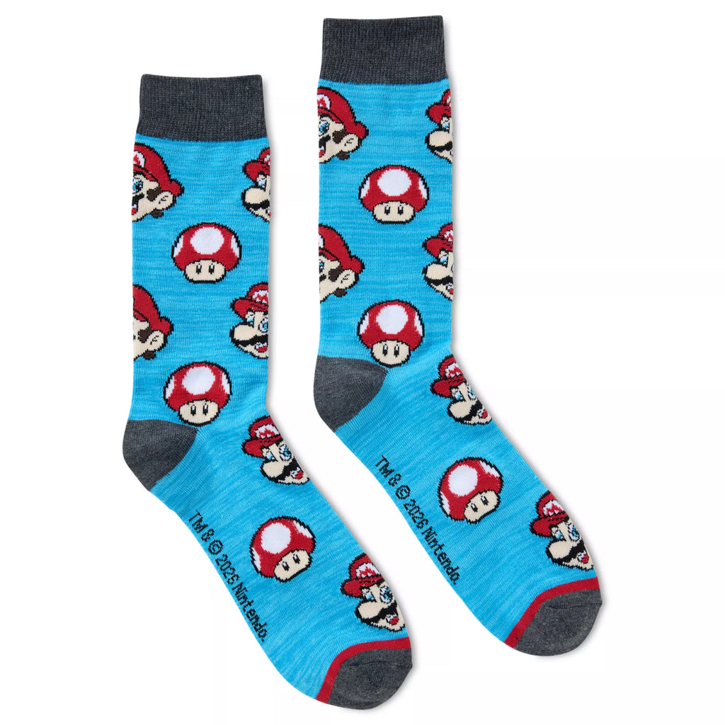 Mario & Yoshi Crew Socks 2 Pack - Nintendo