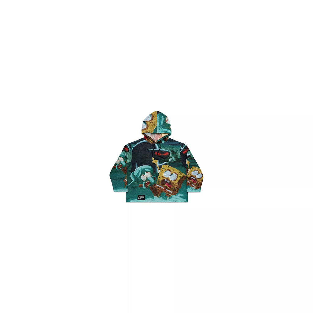 SpongeBob SquarePants Hash-Slinging Slasher Jacquard Hoodie