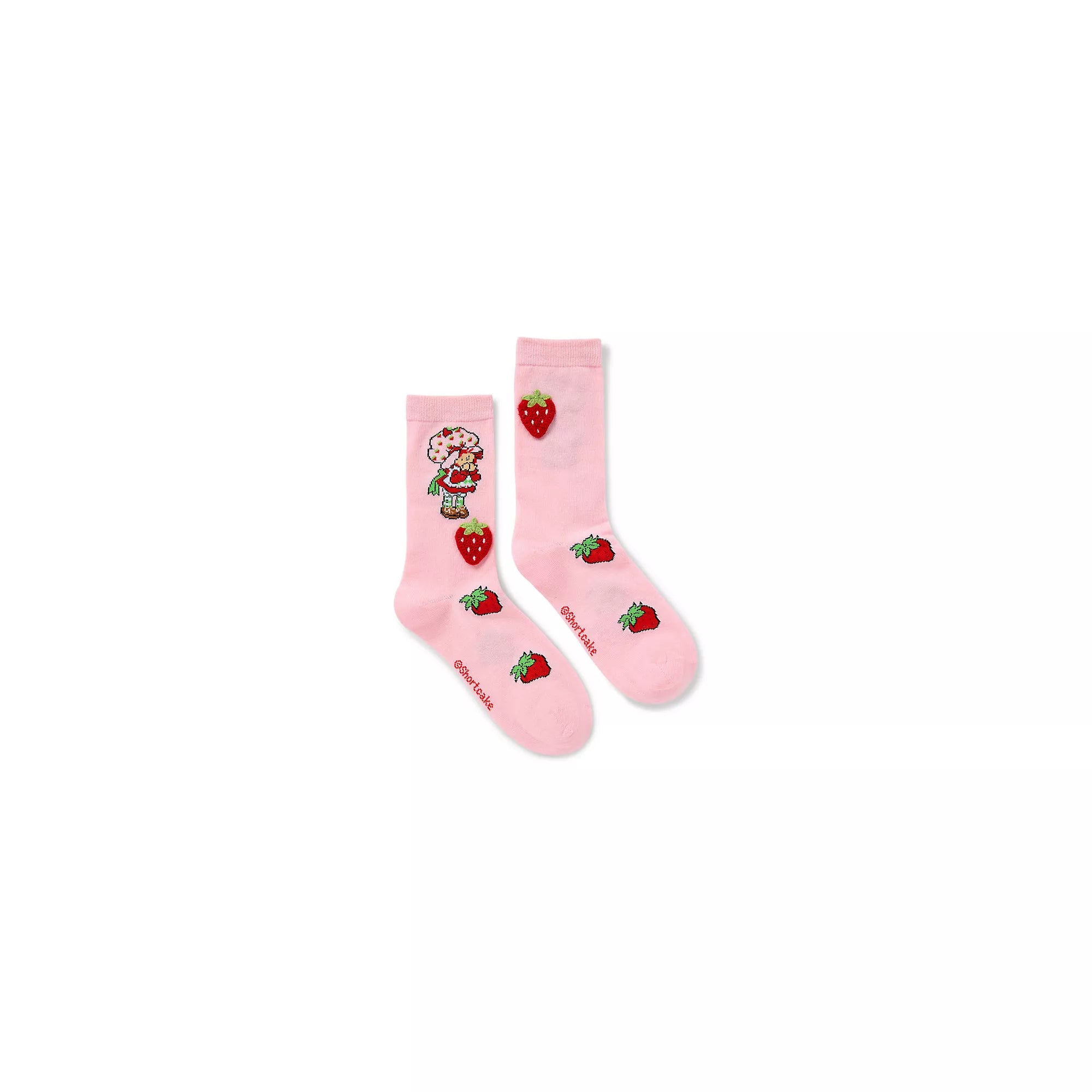 Strawberry Shortcake 3D Plush Crew Socks