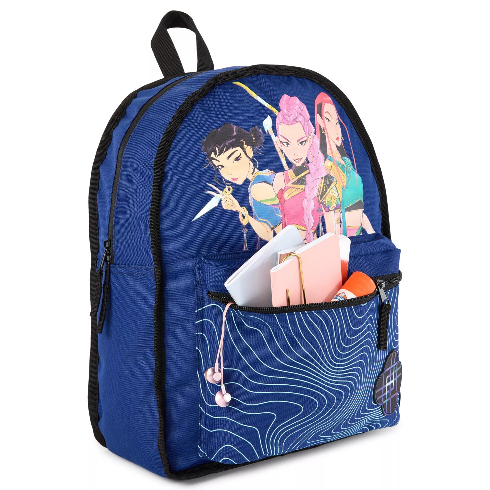 Flip Pak KPop Demon Hunters Saja Boys & Huntr/x Reversible Backpack