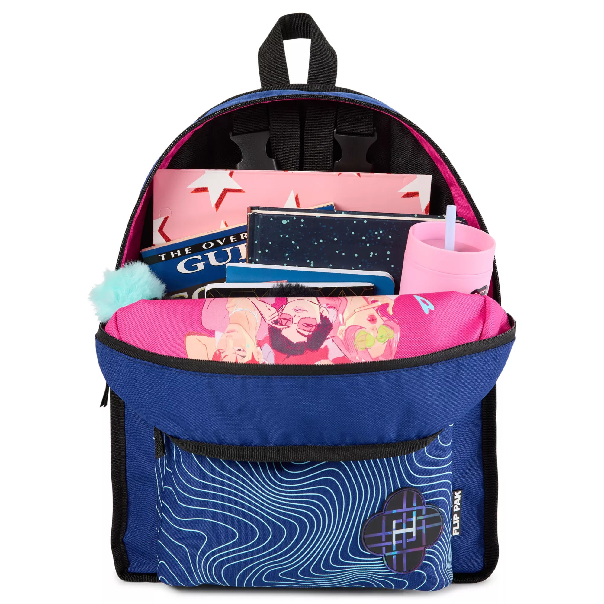 Flip Pak KPop Demon Hunters Saja Boys & Huntr/x Reversible Backpack