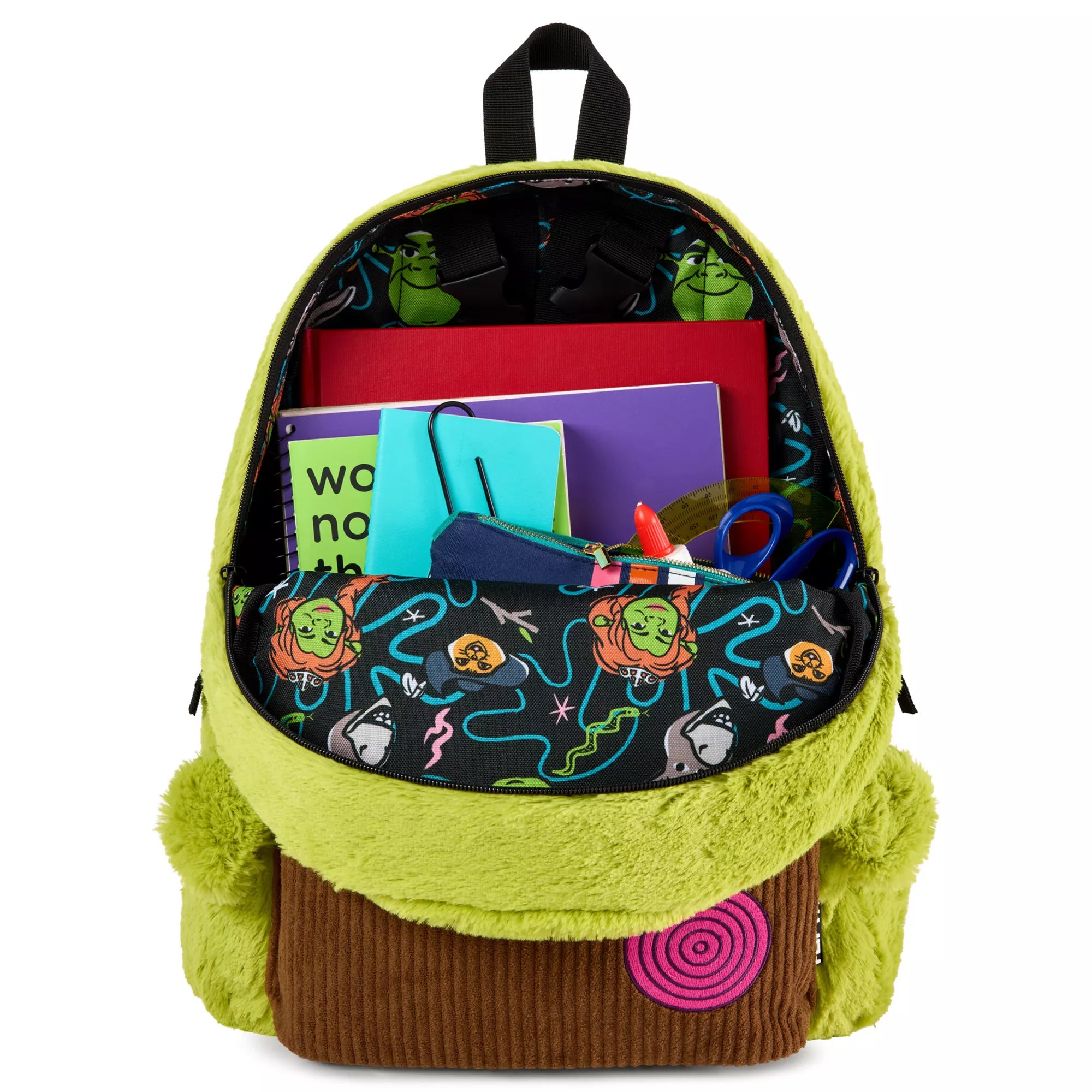 Flip Pak Shrek Corduroy Reversible Backpack