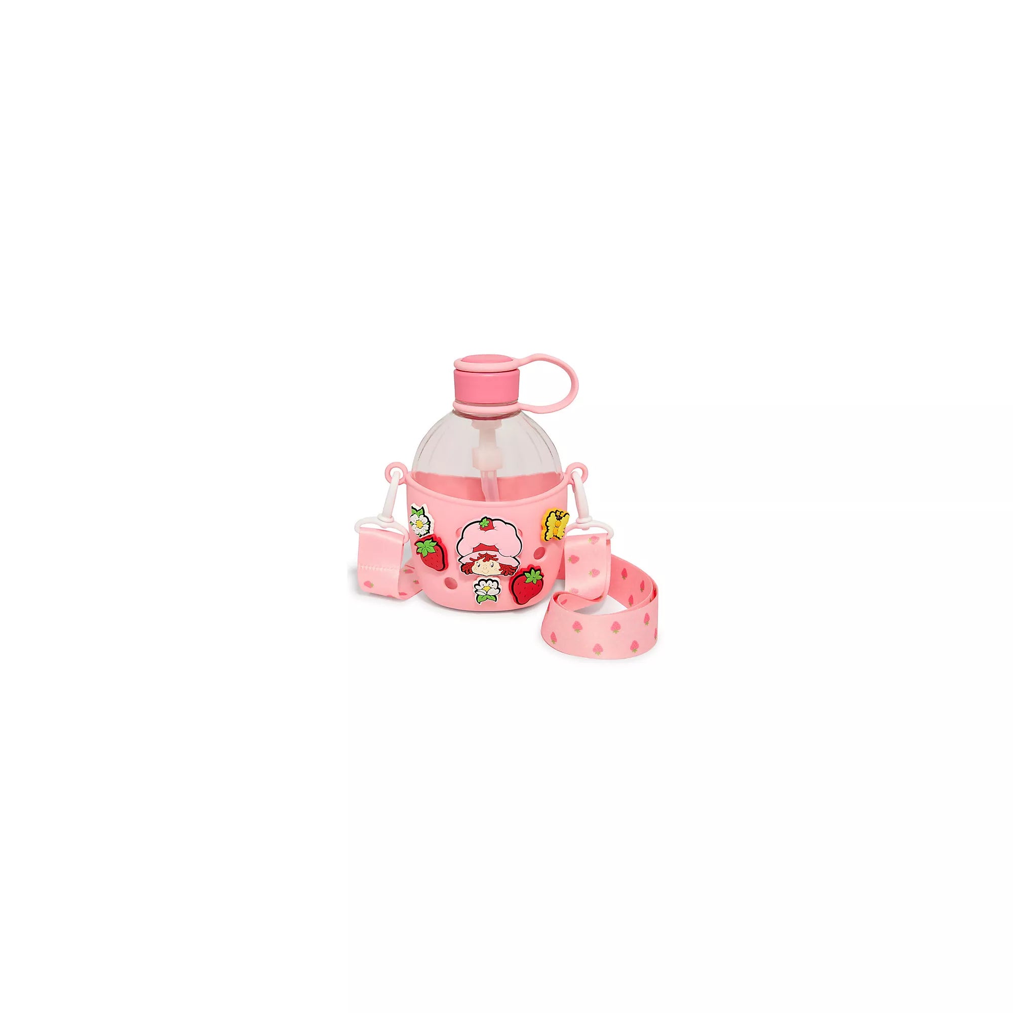 Strawberry Shortcake Charms Water Bottle with Strap - 22 oz.