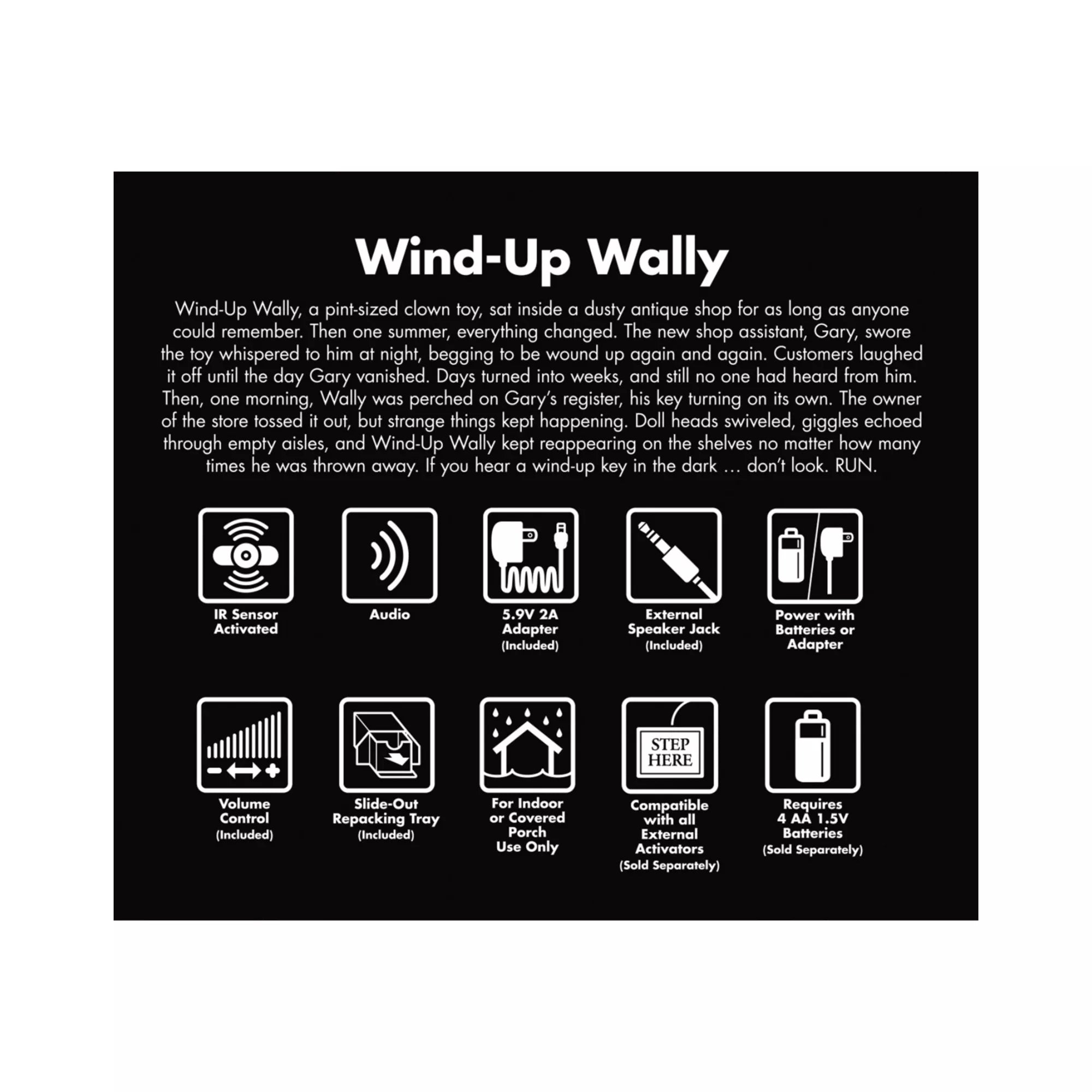 4 Ft 10 In Wind-Up Wally Animatronic