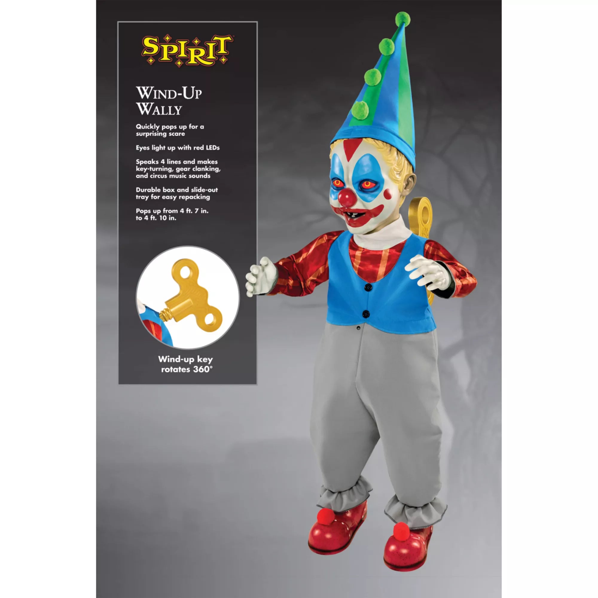 4 Ft 10 In Wind-Up Wally Animatronic