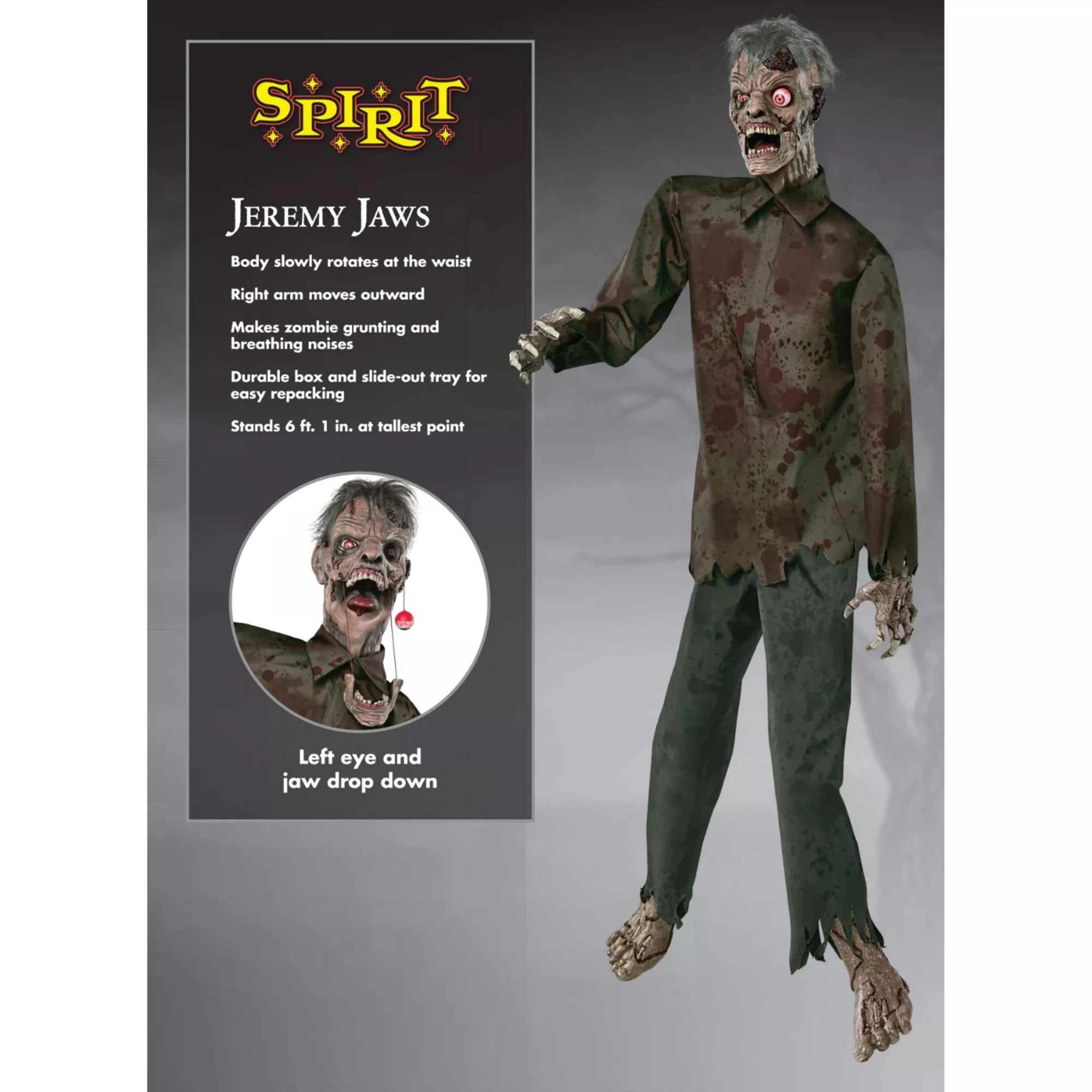 6 Ft 1 In Jeremy Jaws Animatronic