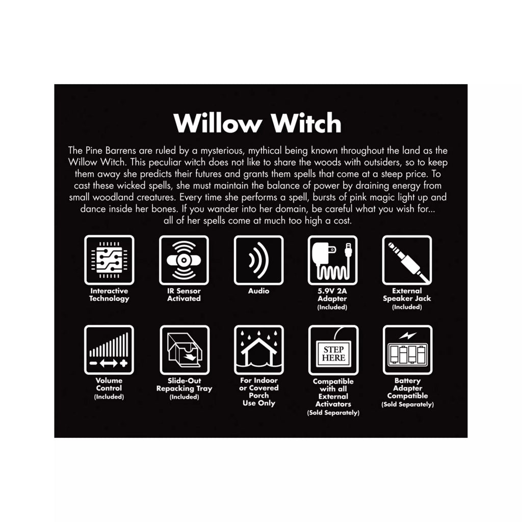 5 Ft 9 In Willow Witch Animatronic