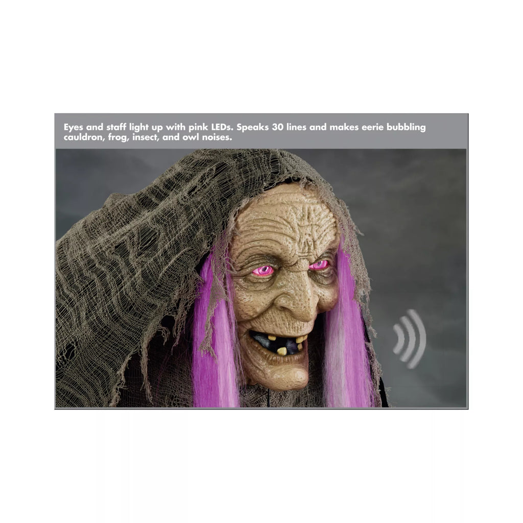 5 Ft 9 In Willow Witch Animatronic