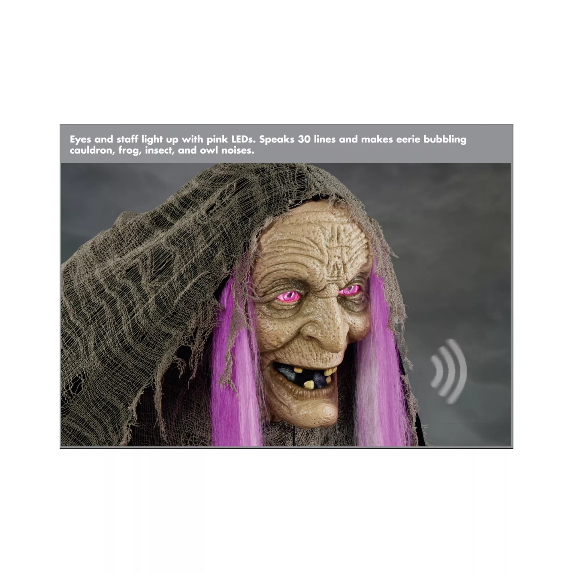 5 Ft 9 In Willow Witch Animatronic