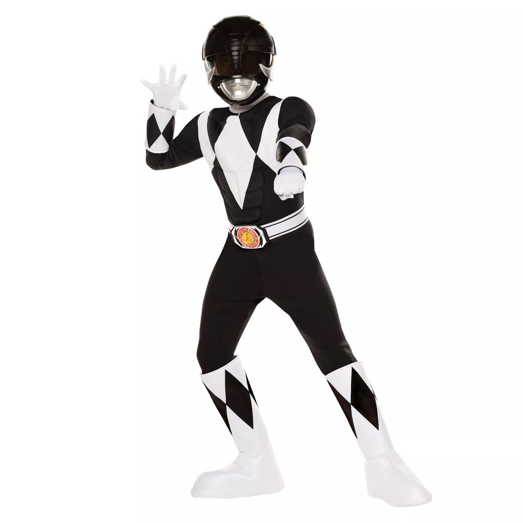 Kids Black Power Ranger Costume - Mighty Morphin Power Rangers