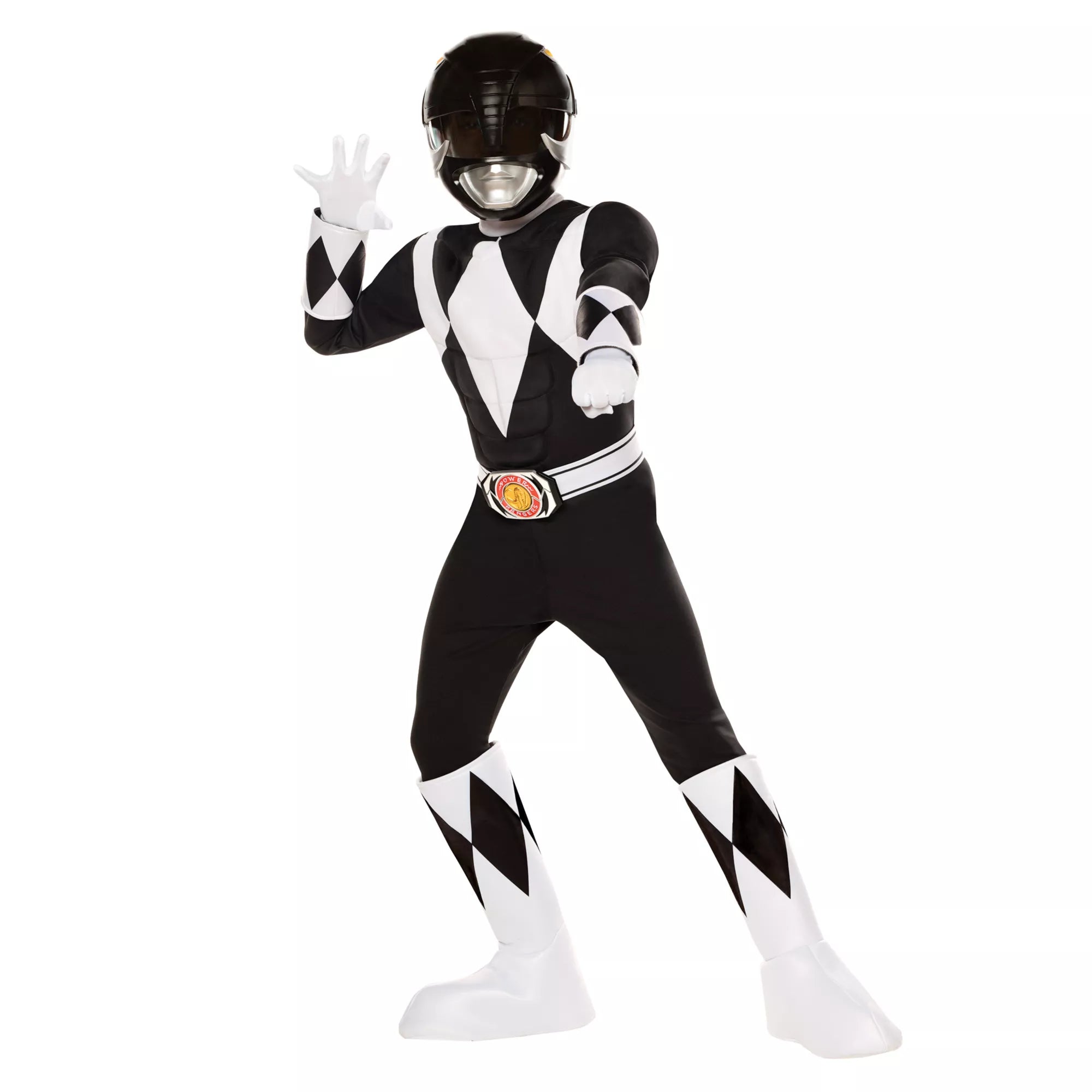 Kids Black Power Ranger Costume - Mighty Morphin Power Rangers